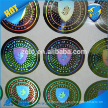 Strong Adhesive Permanent sticky custom shape&print holograms/two-dimension code hologram